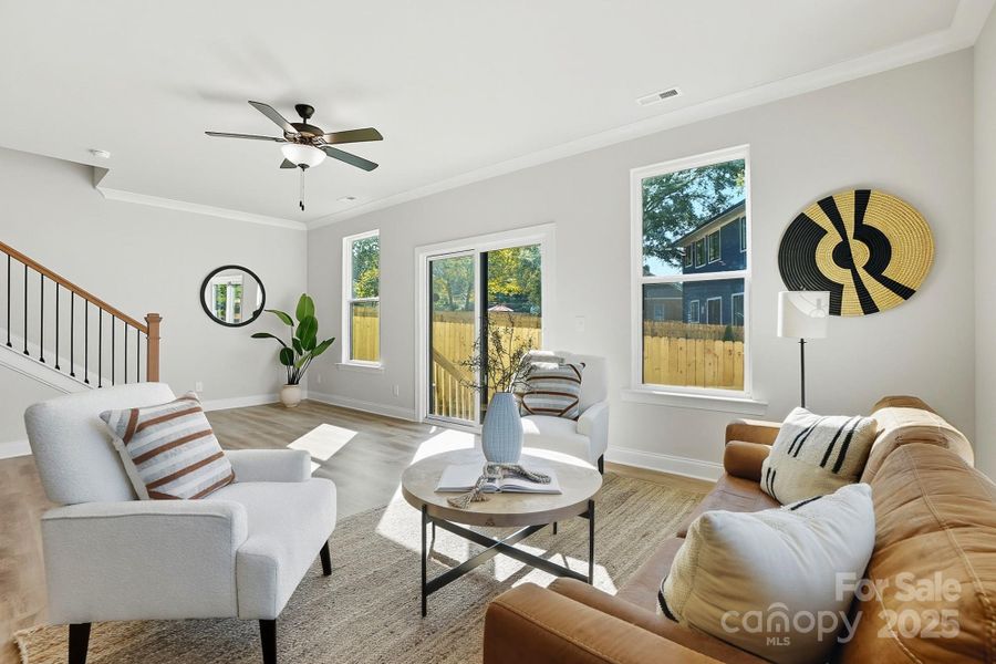 Furnished interior view inside a new home in , Charlotte (Image 5).