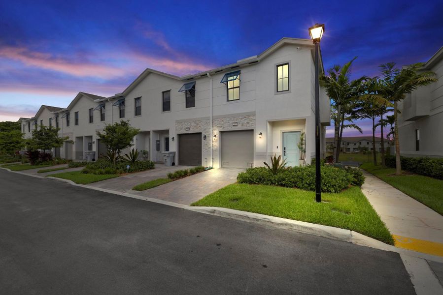 Front exterior of a new home in , Pompano Beach, FL, highlighting curb appeal (Image 21). Front exterior of a new home in , Pompano Beach, FL, highlighting curb appeal (Image 21).