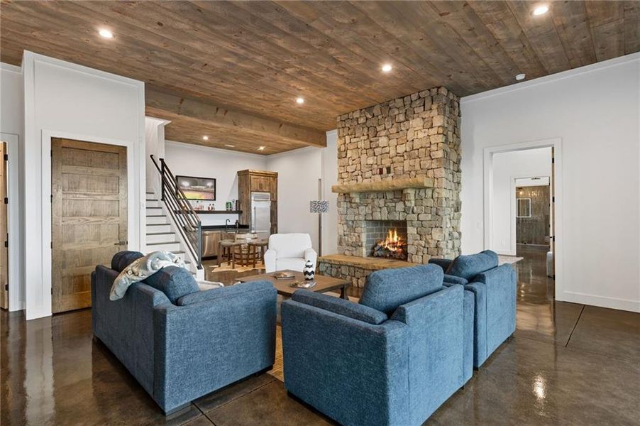 Furnished interior view inside a new home in , Mineral Bluff (Image 61).