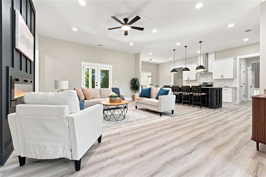 Furnished interior view inside a new home in , Douglasville (Image 5).