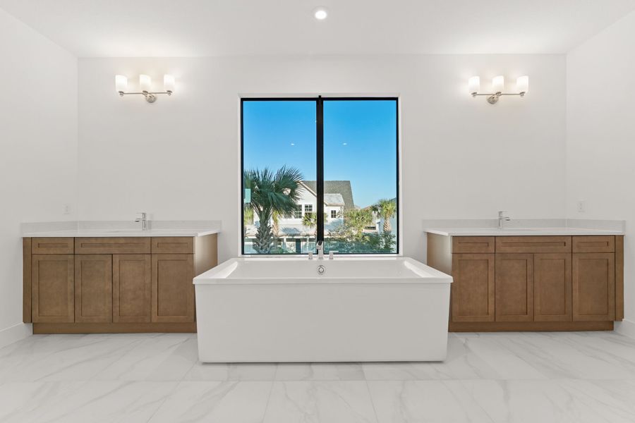 Representative furnished interior of a home built from the Cape by Mattamy Homes in Newfield - Rosette Park, Palm City (Image 7).