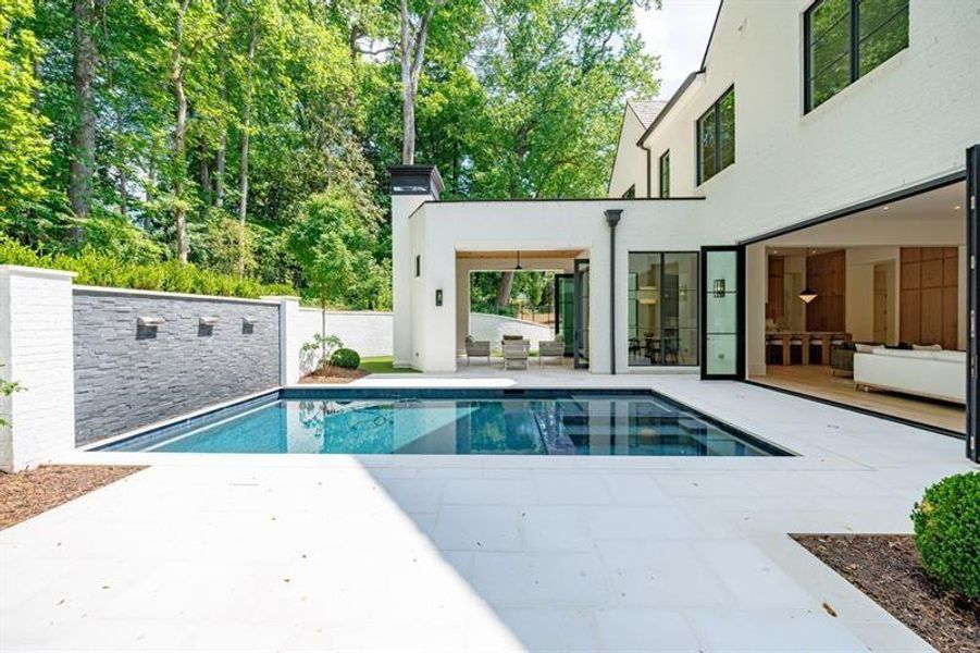 Exterior details and patio area of a home in , Atlanta (Image 59). Exterior details and patio area of a home in , Atlanta (Image 59).