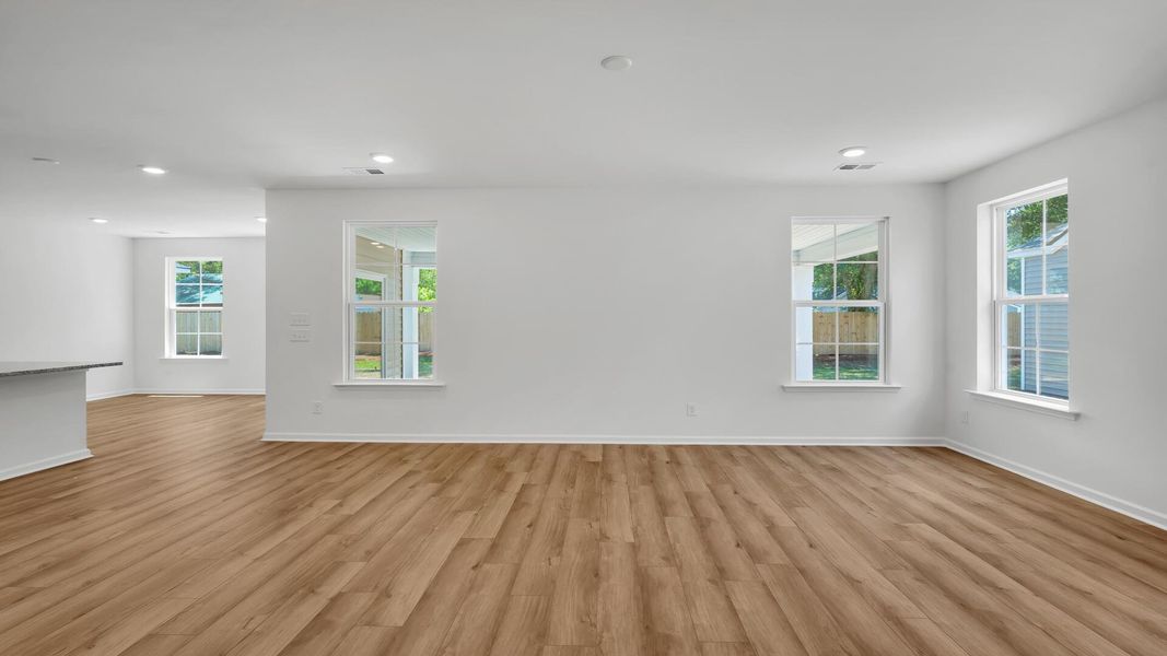 Spacious, unfurnished interior of a new home in Creekside at Andrews, Summerville (Image 18). Spacious, unfurnished interior of a new home in Creekside at Andrews, Summerville (Image 18).