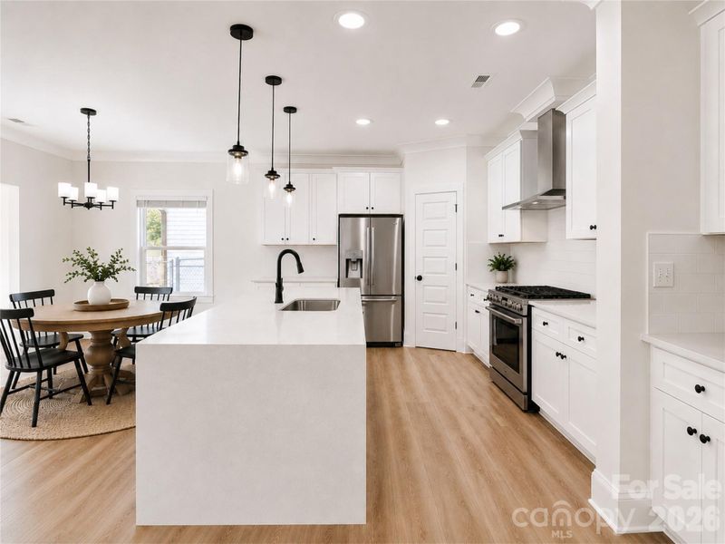 Furnished interior view inside a new home in , Charlotte (Image 8).