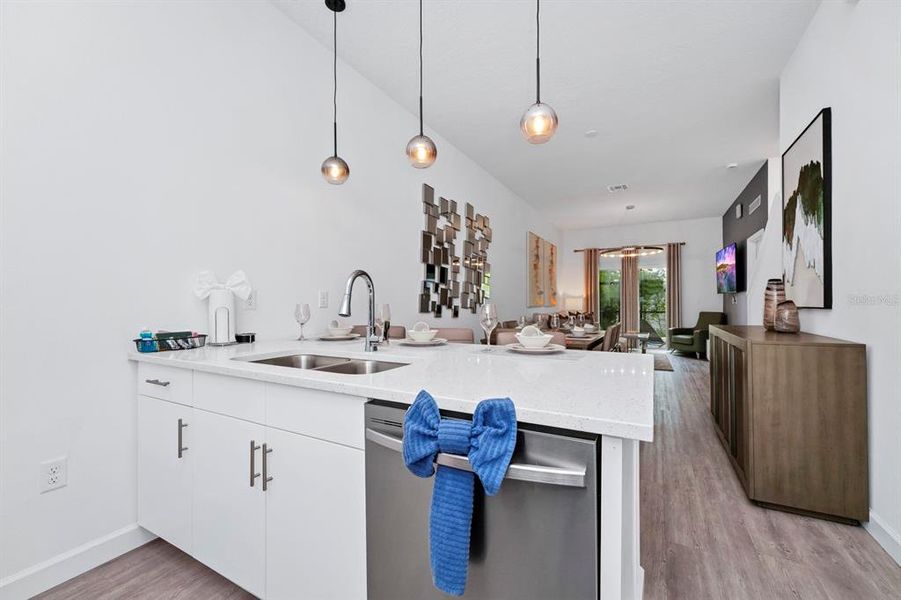Furnished interior view inside a new home in , Davenport (Image 27).