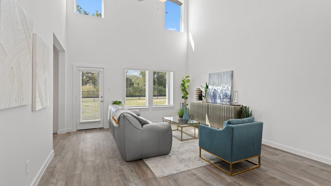 Furnished interior view inside a new home in Tamarron, Fulshear (Image 10).