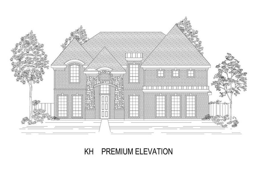 Representative rendering of the exterior for the Remington 2FS (w/Media) by First Texas Homes (Image 18). Representative rendering of the exterior for the Remington 2FS (w/Media) by First Texas Homes (Image 18).
