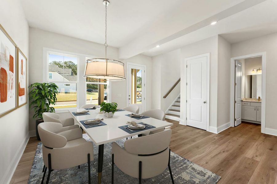Representative furnished interior of a home built from the The Primrose by Windsong Properties in Ashbury Commons, Powder Springs (Image 5). Representative furnished interior of a home built from the The Primrose by Windsong Properties in Ashbury Commons, Powder Springs (Image 5).