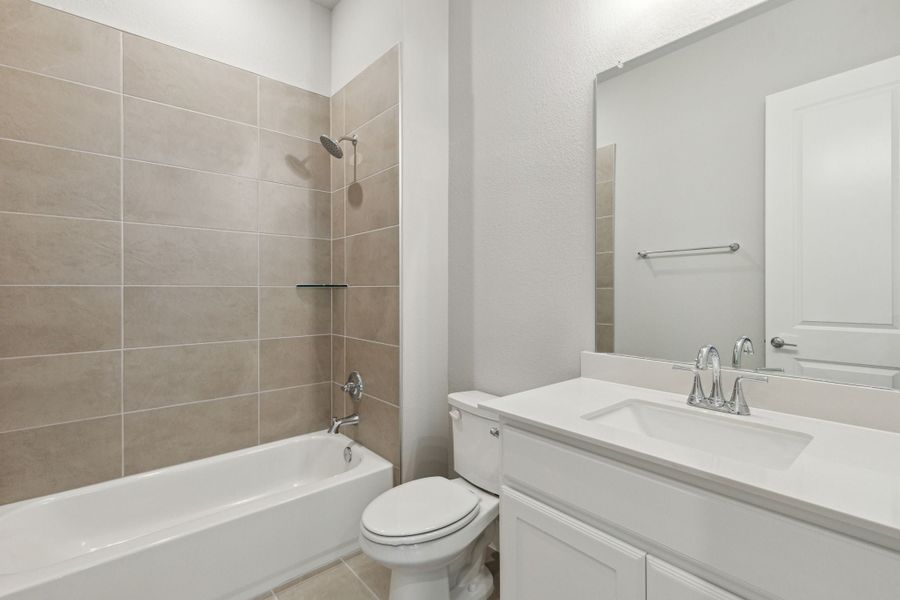 Furnished interior view inside a new home in Newman Village Townhomes, Frisco (Image 31).