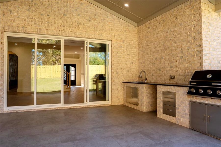 Exterior details and patio area of a home in , Grayson (Image 31).