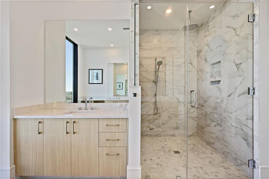 Furnished interior view inside a new home in The Dillon Buckhead, Atlanta (Image 17).