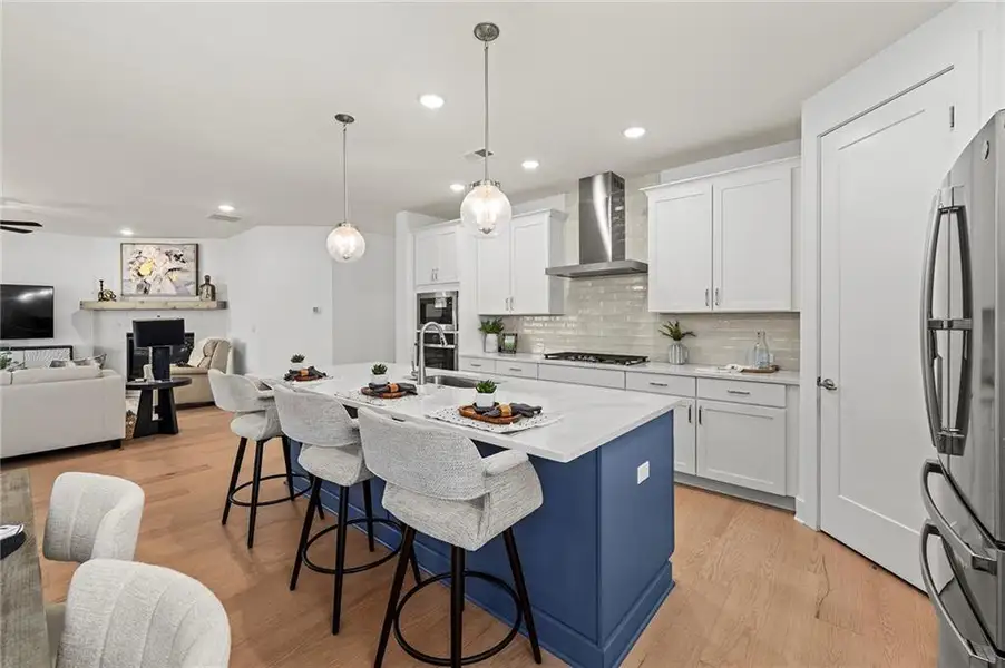 Furnished interior view inside a new home in Crescent Pointe at Great Sky, Canton (Image 17).