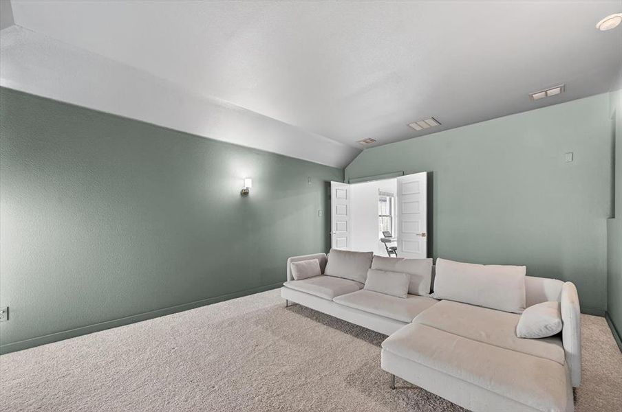 Furnished interior view inside a new home in LakePointe, Lavon (Image 32).