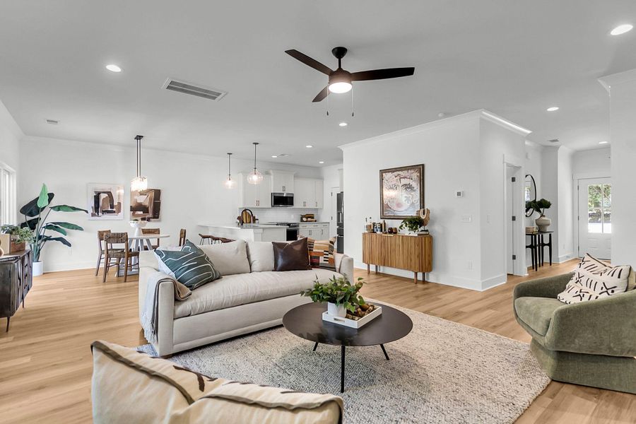 Furnished interior view inside a new home in , North Charleston (Image 6).