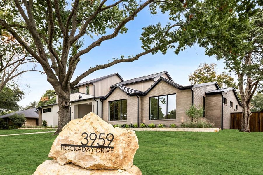 Exterior details and patio area of a home in , Dallas (Image 3). Exterior details and patio area of a home in , Dallas (Image 3).