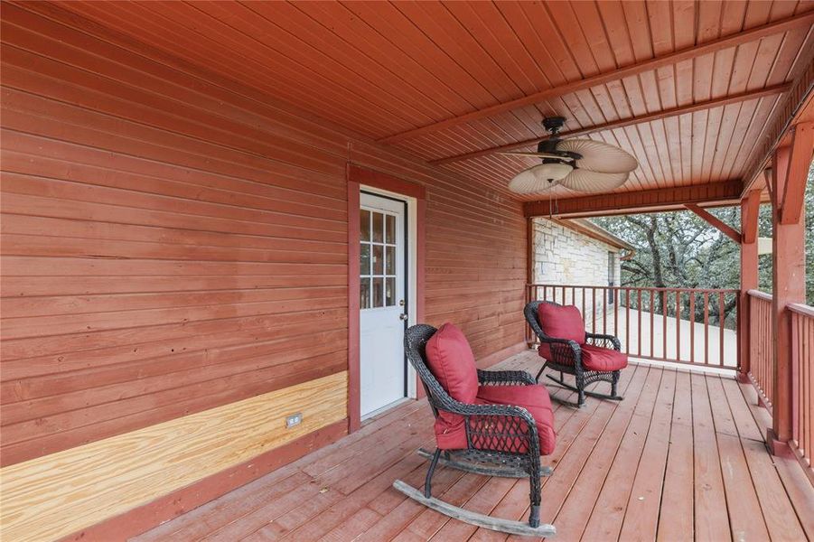 Exterior details and patio area of a home in , Brownwood (Image 22).