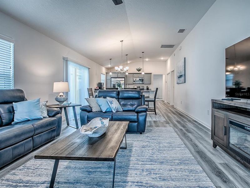 Furnished interior view inside a new home in , The Villages (Image 12).