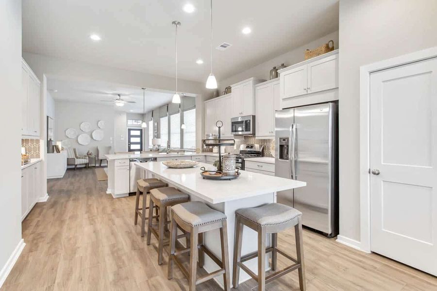 Furnished interior view inside a new home in Legacy at Lake Dunlap, New Braunfels (Image 6). Furnished interior view inside a new home in Legacy at Lake Dunlap, New Braunfels (Image 6).