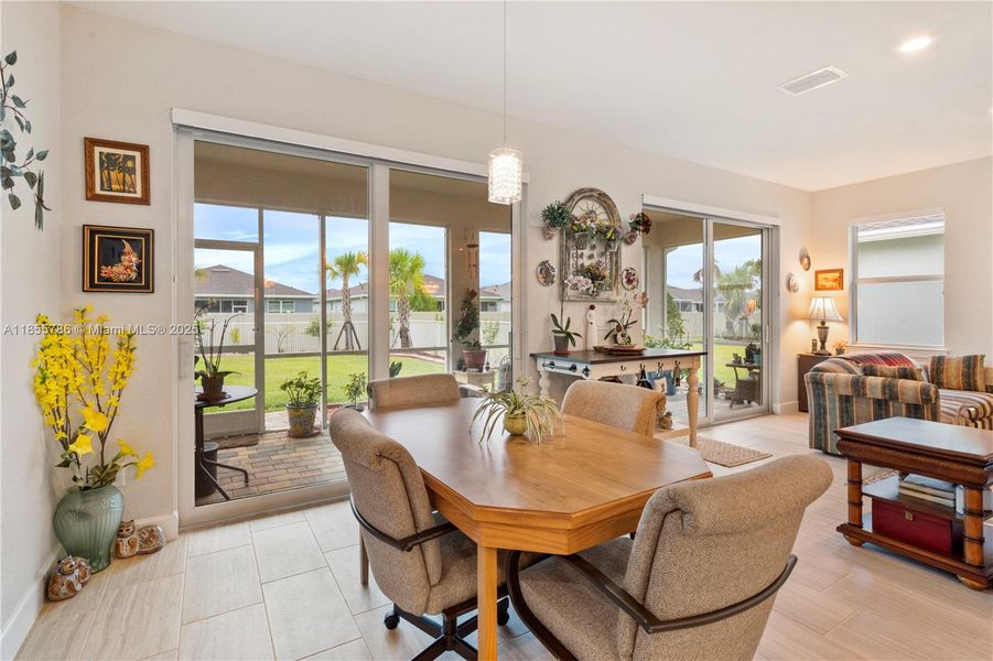Furnished interior view inside a new home in Del Webb Tradition, Port St. Lucie (Image 17).