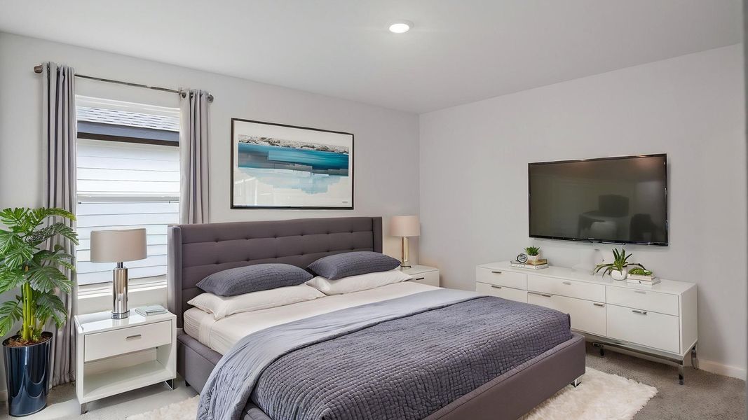 Furnished interior view inside a new home in Tamarron, Fulshear (Image 8).