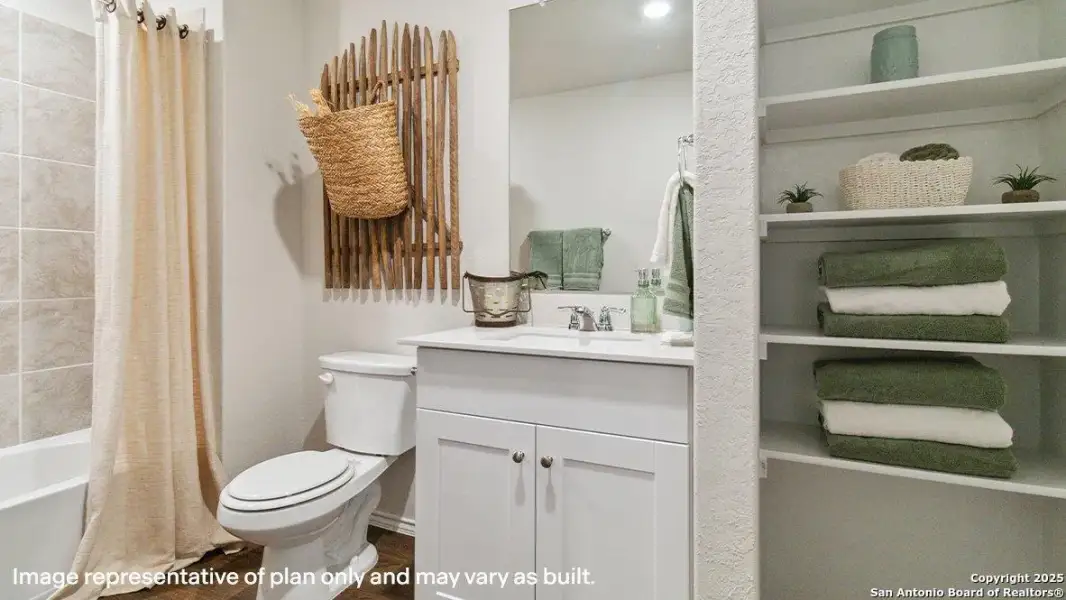 Furnished interior view inside a new home in , San Antonio (Image 36).