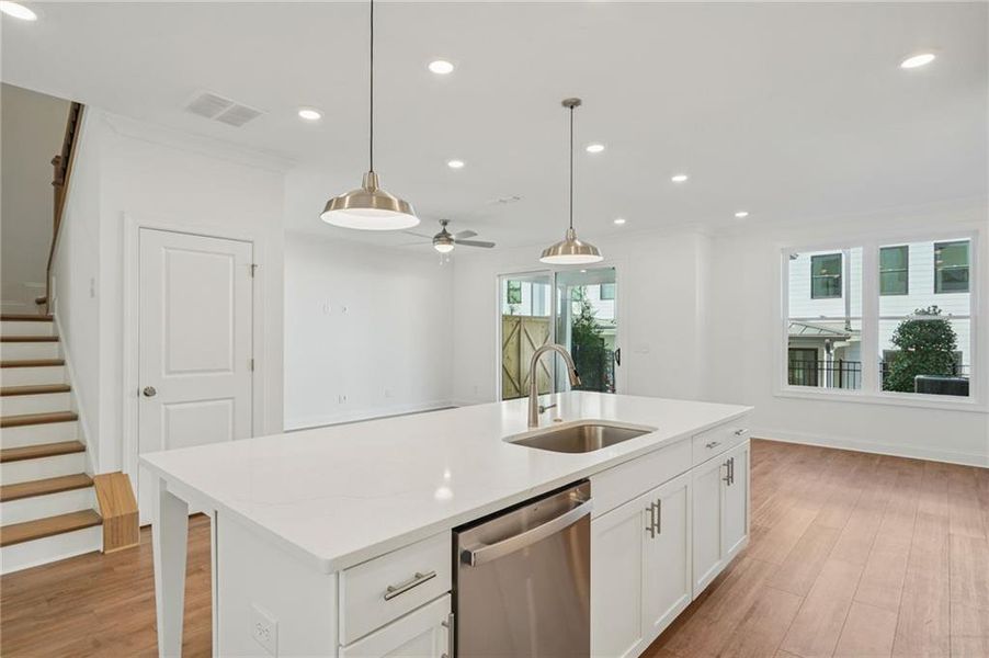 Furnished interior view inside a new home in Millcroft Townhomes, Buford (Image 9).