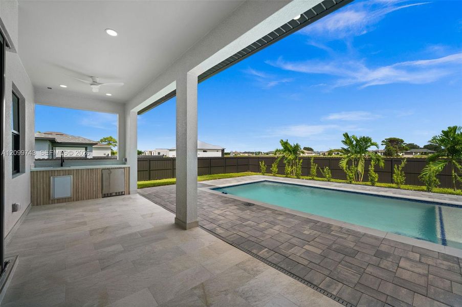 Exterior details and patio area of a home in , Cape Coral (Image 31).