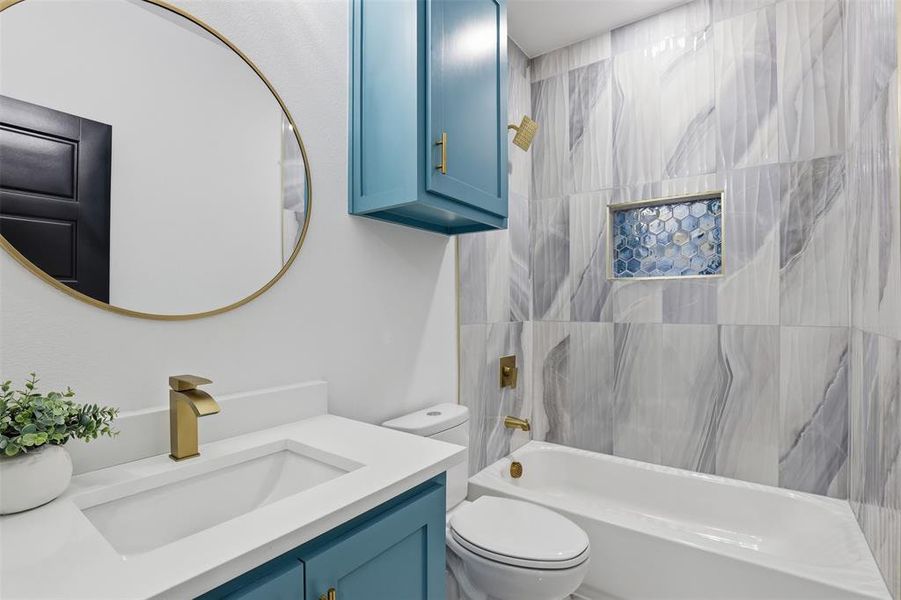 Furnished interior view inside a new home in , Godley (Image 6).