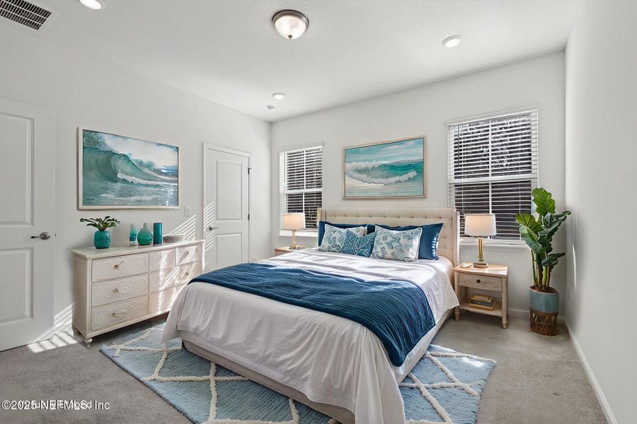 Furnished interior view inside a new home in Brandon Lakes at Silver Landing, St. Augustine (Image 14).