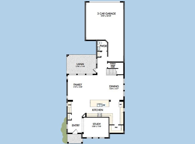 2D floor plan layout for the The Motivation by David Weekley Homes in Reflections at Olympus – Legacy, Clermont, FL (Image 3). 2D floor plan layout for the The Motivation by David Weekley Homes in Reflections at Olympus – Legacy, Clermont, FL (Image 3).