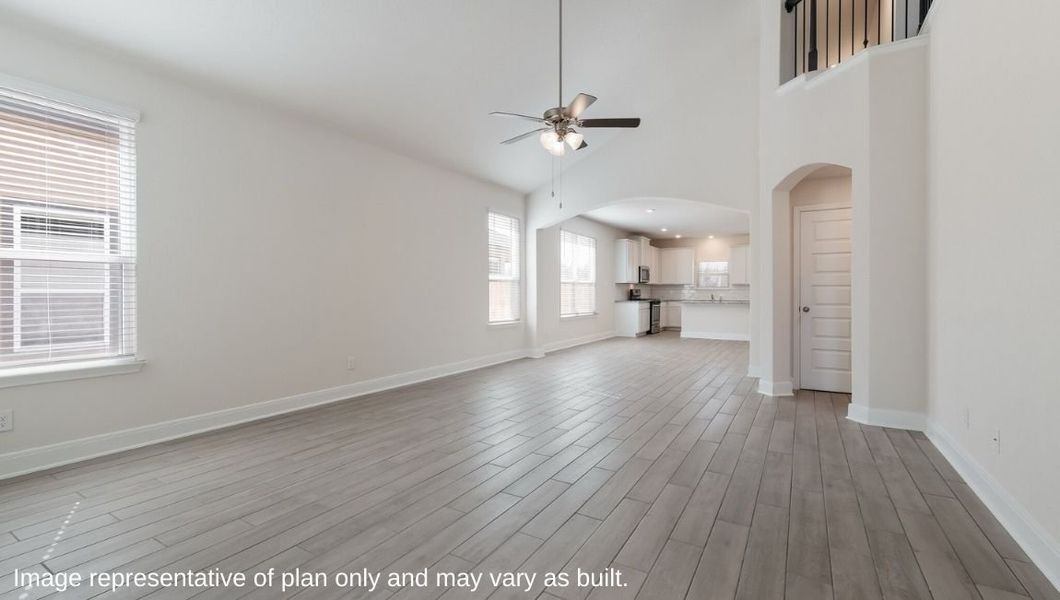 Representative unfurnished interior of a home built from the The Hondo by D.R. Horton in Steele Creek, Cibolo (Image 12).