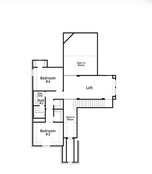 2D floor plan layout for the Westbury Plan by Highland Homes in The Parks at Wilson Creek: 50ft. lots, Celina, TX (Image 6).