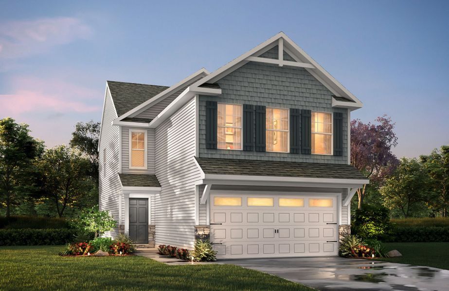 Representative exterior photo of a completed home built from the Baxter by True Homes in Autumn Ridge, High Shoals, NC (Image 13).