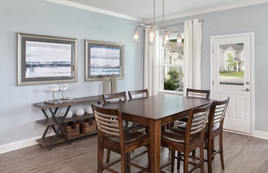 Furnished interior view inside a new home in Monroe Preserve, Chapin (Image 5).