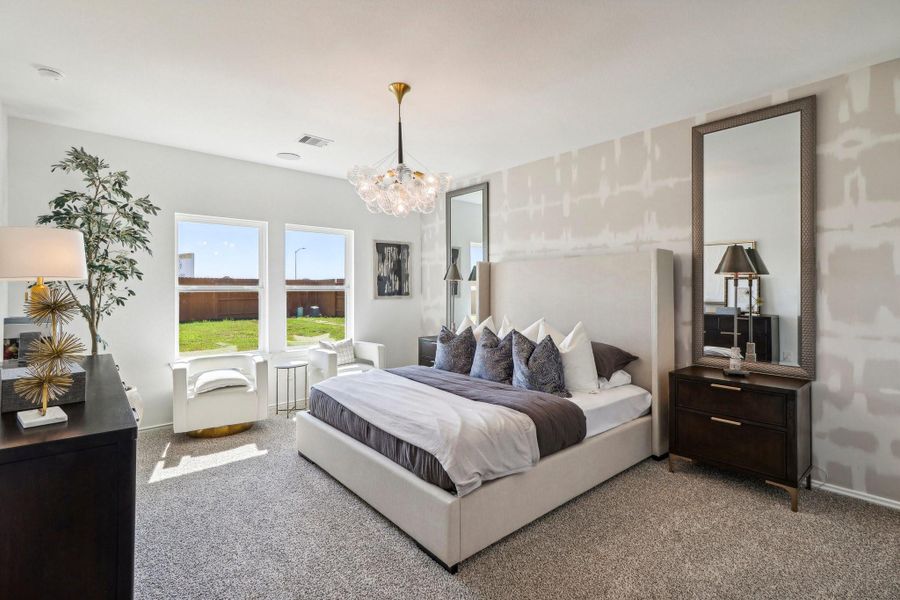 Furnished interior view inside a new home in Cypress Green, Tomball (Image 7).