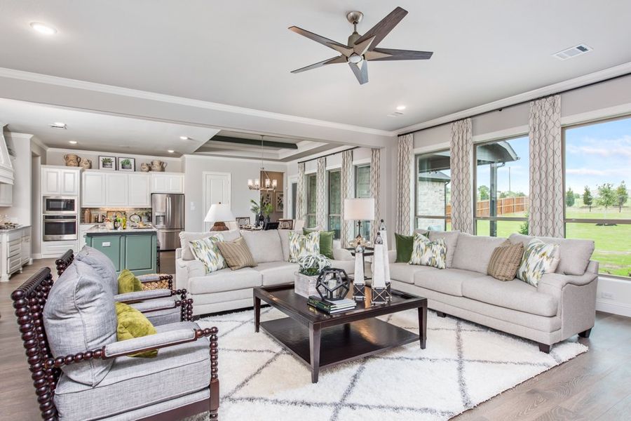Furnished interior view inside a new home in NorthGlen, Haslet (Image 13). Furnished interior view inside a new home in NorthGlen, Haslet (Image 13).