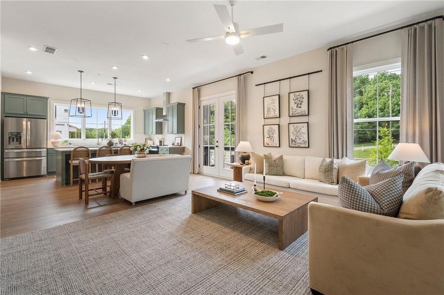 Furnished interior view inside a new home in , Alpharetta (Image 7).