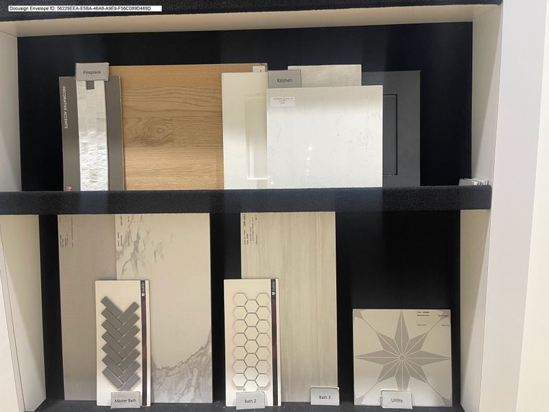 Sample of building materials used in homes in Brookhollow West, Prosper (Image 3).