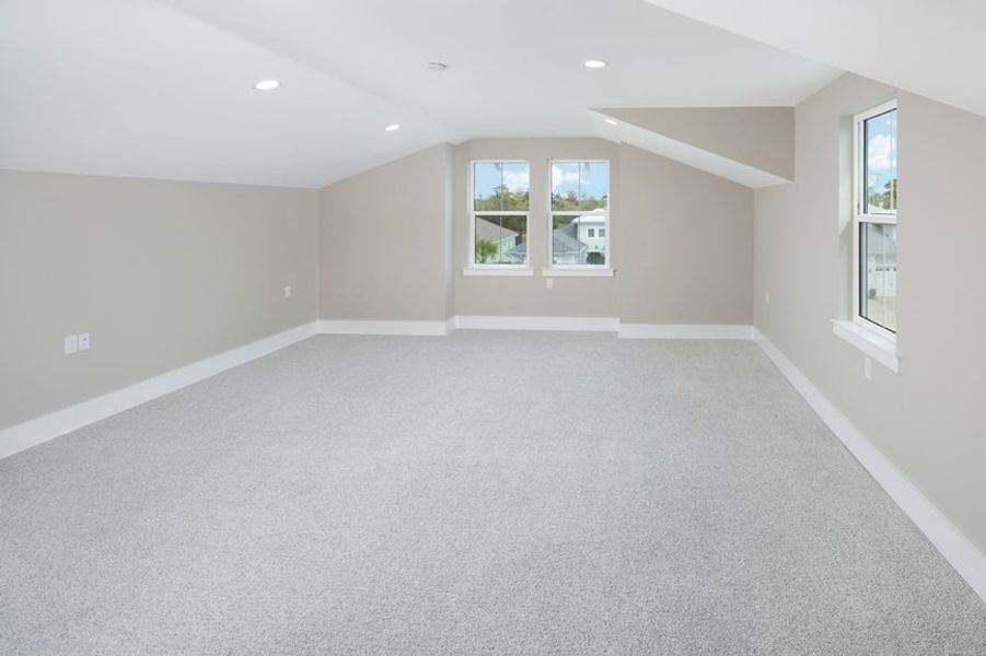 Representative unfurnished interior of a home built from the Grand Mainsail by Minto Communities in Latitude Margaritaville Watersound, Panama City Beach (Image 15).
