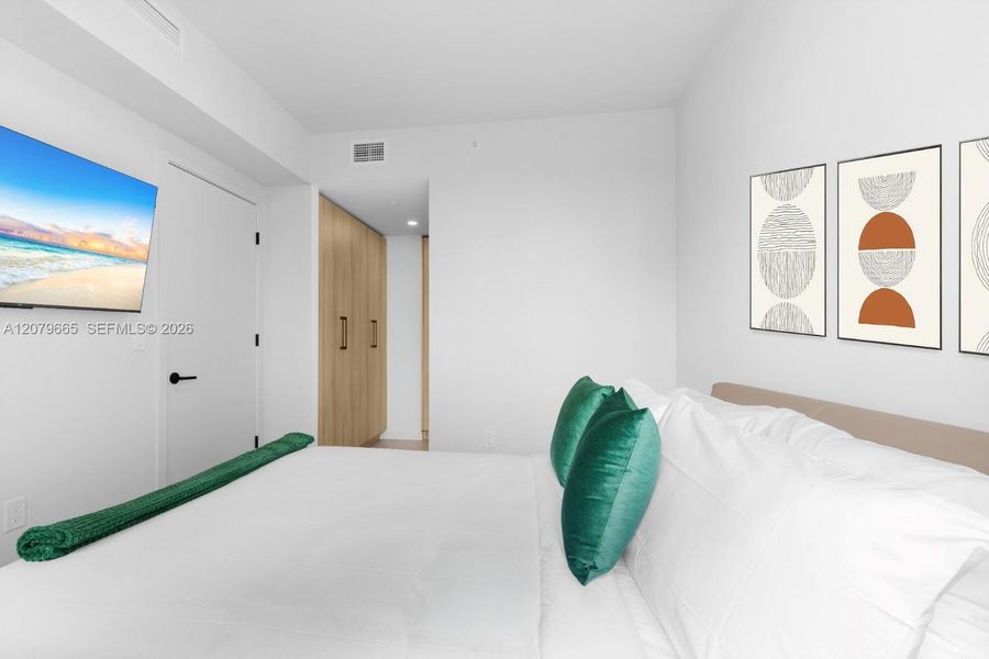 Furnished interior view inside a new home in , Miami (Image 28). Furnished interior view inside a new home in , Miami (Image 28).