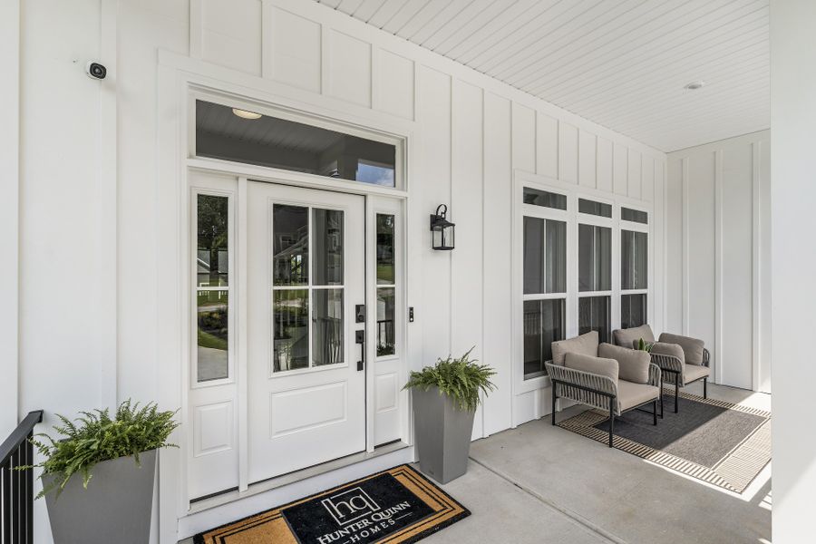 Exterior details and patio area of a home in Silvers Crossing, Taylors (Image 3).