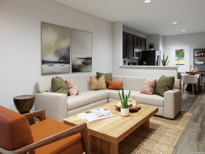 Furnished interior view inside a new home in Melissa Ranch, San Antonio (Image 14).