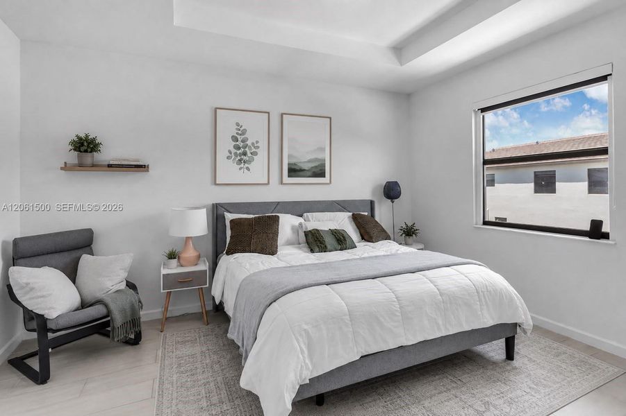 Furnished interior view inside a new home in , Miami (Image 29). Furnished interior view inside a new home in , Miami (Image 29).
