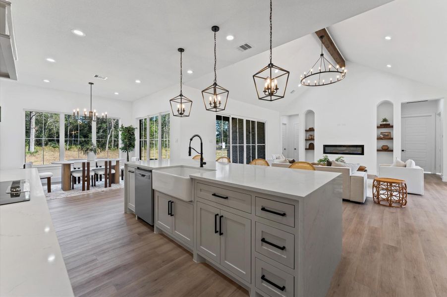 Furnished interior view inside a new home in , Conroe (Image 19).