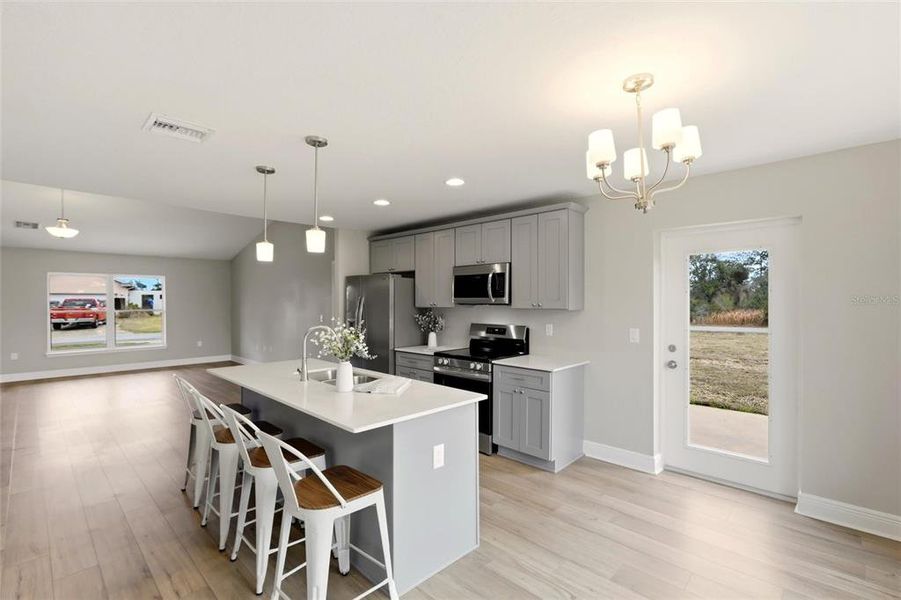 Furnished interior view inside a new home in , Sebring (Image 7).