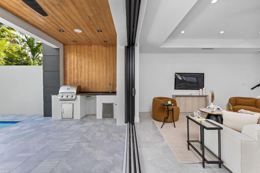 Furnished interior view inside a new home in , Fort Lauderdale (Image 7).