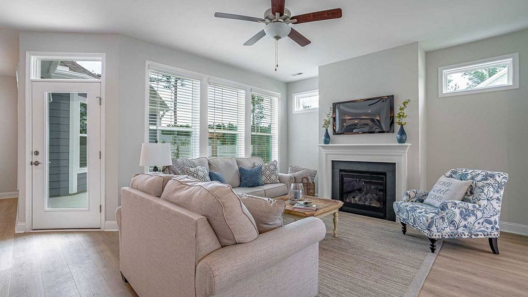 Representative furnished interior of a home built from the Palazzo Bungalow by Epcon Communities in The Cottages at 78 North, Sanford (Image 7). Representative furnished interior of a home built from the Palazzo Bungalow by Epcon Communities in The Cottages at 78 North, Sanford (Image 7).
