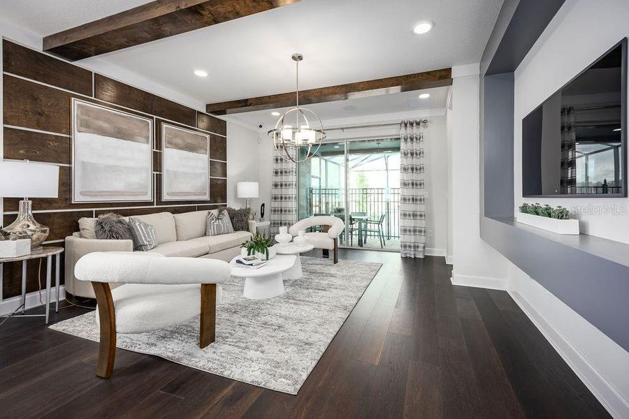 Furnished interior view inside a new home in Center Lake on the Park, St. Cloud (Image 20). Furnished interior view inside a new home in Center Lake on the Park, St. Cloud (Image 20).