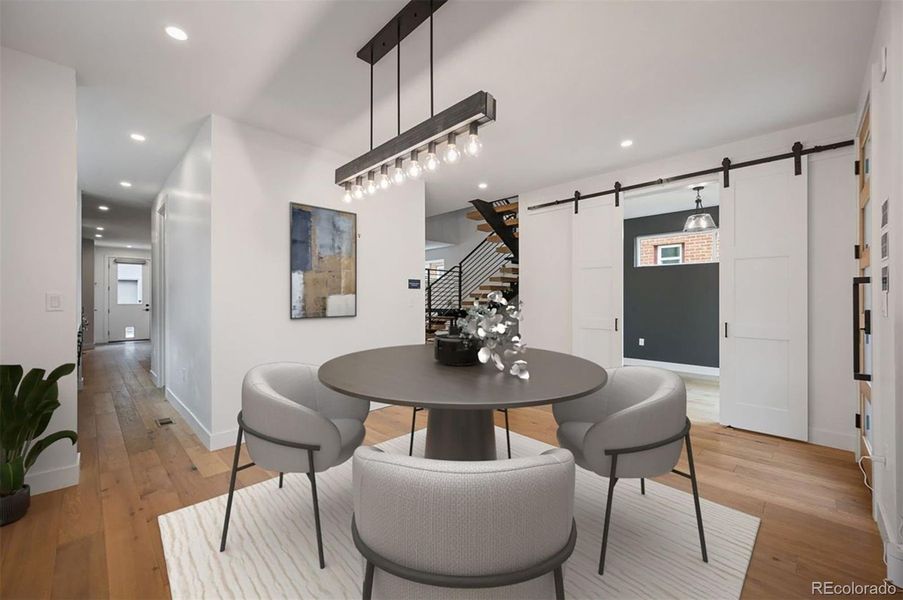 Furnished interior view inside a new home in , Denver (Image 13).