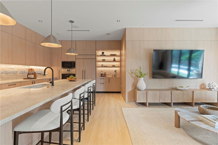 Furnished interior view inside a new home in , Miami (Image 8).